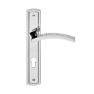 Profilo Mesh Lever Handle on Plate in G